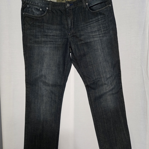 Kenneth Cole Reaction Black Straight Jeans Classic Style - Picture 1 of 12